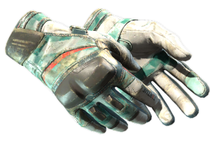 ★ Moto Gloves | Spearmint (Battle-Scarred)