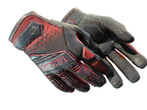 ★ Specialist Gloves | Crimson Kimono (Battle-Scarred)