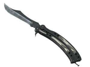 ★ StatTrak™ Butterfly Knife | Black Laminate (Minimal Wear)