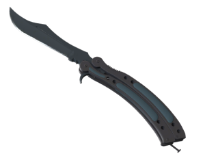 ★ StatTrak™ Butterfly Knife | Night (Minimal Wear)