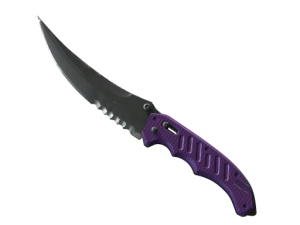★ StatTrak™ Flip Knife | Ultraviolet (Well-Worn)