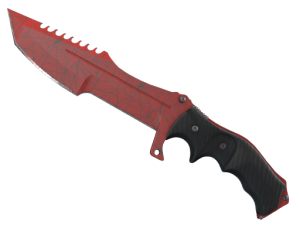 ★ StatTrak™ Huntsman Knife | Crimson Web (Well-Worn)