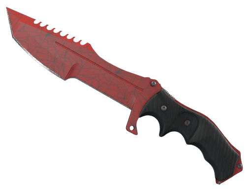 ★ StatTrak™ Huntsman Knife | Crimson Web (Well-Worn)