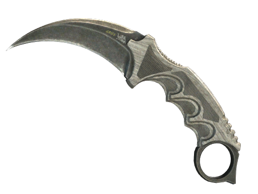 ★ StatTrak™ Karambit | Black Laminate (Battle-Scarred)