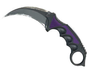 ★ StatTrak™ Karambit | Ultraviolet (Well-Worn)