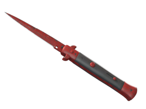 ★ StatTrak™ Stiletto Knife | Crimson Web (Well-Worn)