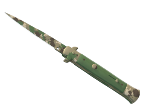 ★ StatTrak™ Stiletto Knife | Forest DDPAT (Battle-Scarred)