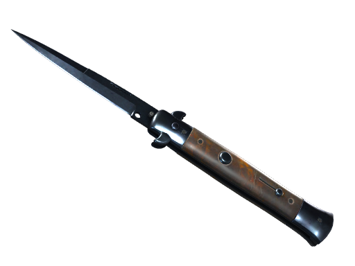 ★ Stiletto Knife | Blue Steel (Battle-Scarred)