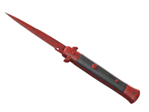 ★ Stiletto Knife | Crimson Web (Well-Worn)