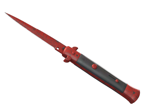 ★ Stiletto Knife | Crimson Web (Well-Worn)