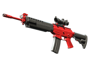SG 553 | Candy Apple (Well-Worn)