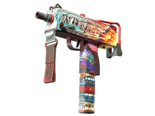 Souvenir MAC-10 | Derailment (Well-Worn)