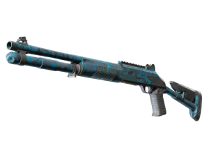 Souvenir XM1014 | VariCamo Blue (Well-Worn)