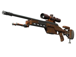SSG 08 | Orange Filigree (Minimal Wear)