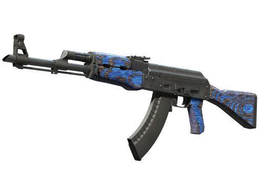 StatTrak™ AK-47 | Blue Laminate (Well-Worn)