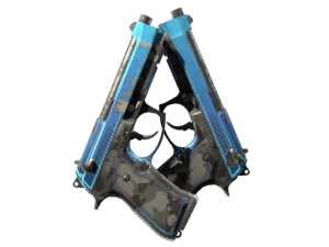StatTrak™ Dual Berettas | Urban Shock (Well-Worn)