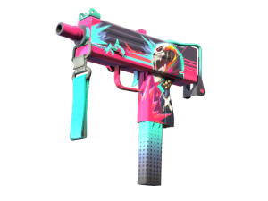 StatTrak™ MAC-10 | Neon Rider (Minimal Wear)