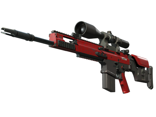 StatTrak™ SCAR-20 | Crimson Web (Well-Worn)