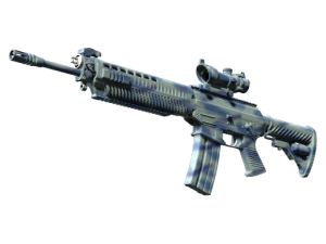 StatTrak™ SG 553 | Wave Spray (Well-Worn)