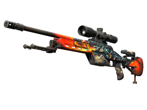 StatTrak™ SSG 08 | Dragonfire (Field-Tested)